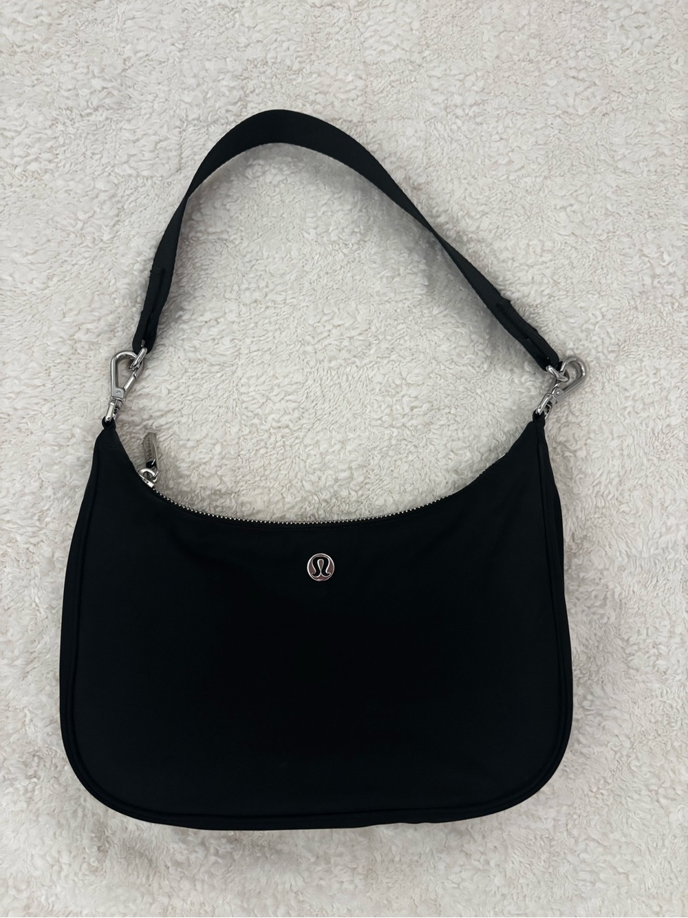lululemon athletica Black Shoulder Bag - Minimal Crescent Shoulder Purse